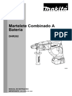 Manual Martelete Combinado A Bateria Makita DHR202RFE082138