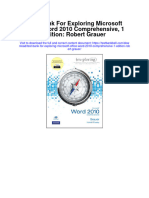 Full Download Test Bank For Exploring Microsoft Office Word 2010 Comprehensive 1 Edition Robert Grauer PDF Free