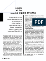 W2DU - Analisys Coaxial Dipole