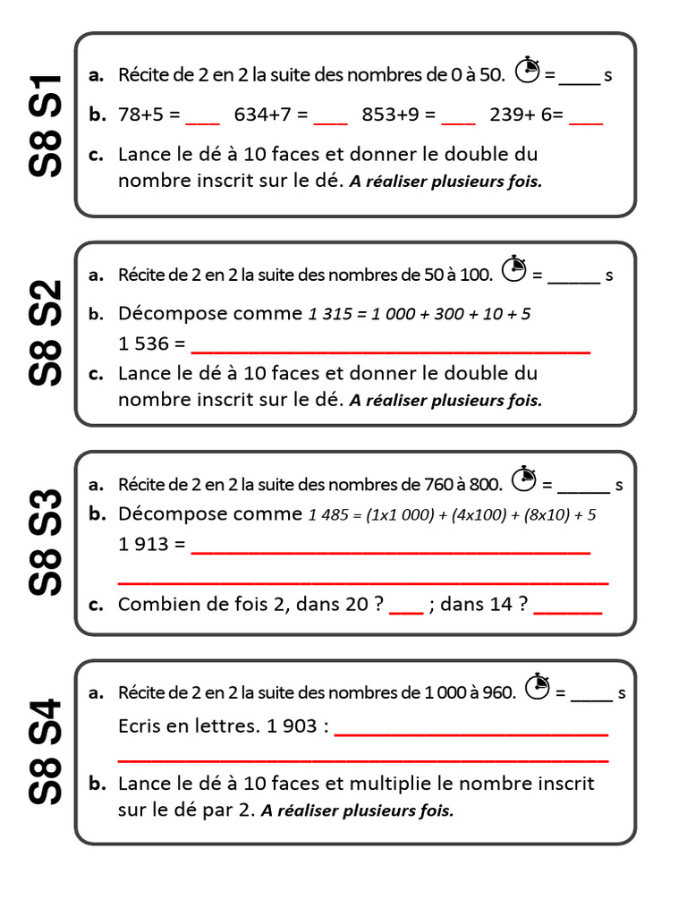 Évaluations de Maths CE2 Période 2 | PDF | Dé | Appareils de jeu