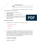 Exercises Chapter 3 and 4 - Solution