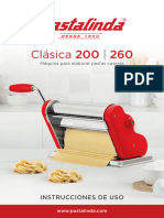 Pastalinda Folleto Instrucciones Clásica260 200 ES