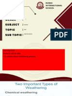 Soil - Subtopic 2 - Weathering of Rocks