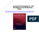 Instant Download Solution Manual For Investments 11th Edition Alan Marcus Zvi Bodie Alex Kane PDF Scribd