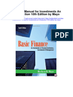 Instant Download Solution Manual For Investments An Introduction 10th Edition by Mayo PDF Scribd