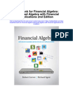 Full Download Test Bank For Financial Algebra Advanced Algebra With Financial Applications 2nd Edition PDF Free