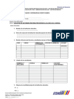 Formato Plan de Contingencia