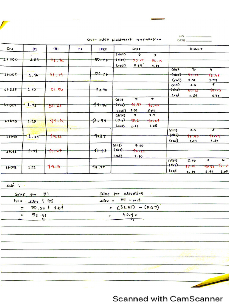 Cross Section Worksheet Form A Answer Key Cross Section