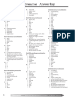 All Clear kl8 TRF Vocab&Gramm Answer Key