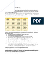 Case Study - Vendor Acquisition 1st Screening Task