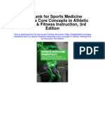 Instant Download Test Bank For Sports Medicine Essentials Core Concepts in Athletic Training Fitness Instruction 3rd Edition PDF Scribd