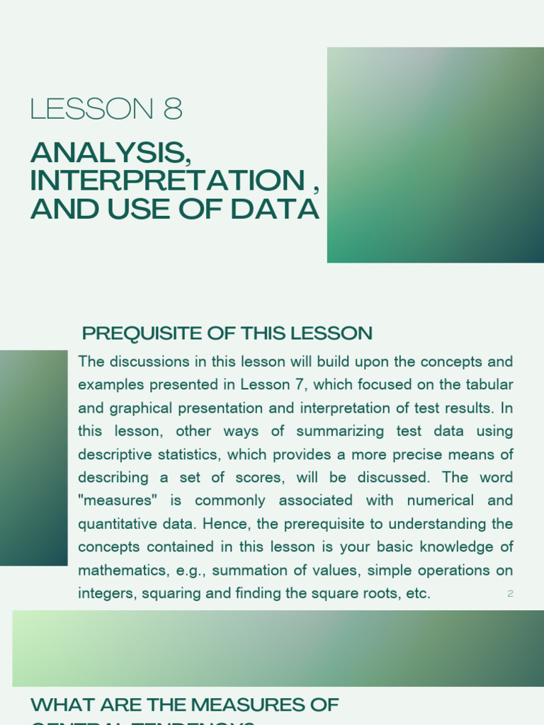 Statistical Treatment of Test Data | PDF