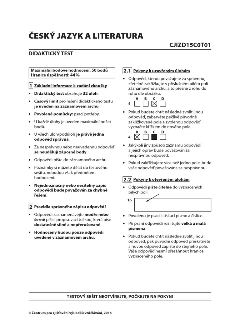 Jak Udelat Didakticky Test Z Aj