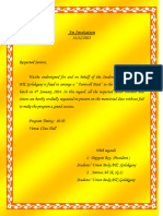 Invitation Card For Fare Well by Union Body