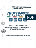 Bases para El Proceso Concursable Procompite Cajamarca 2023 - MPC