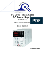 User Manual - PS 3005D Power Supply - Ver - 0