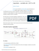 Proyecto Circuito Fuente Regulada - Variable de 1,25 V A 30 V