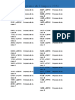 Cronograma de Limpeza 2024