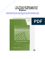 Full Download Test Bank For Financial Management Theory and Practice 14th Edition by Brigham PDF Free