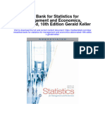 Instant Download Test Bank For Statistics For Management and Economics Abbreviated 10th Edition Gerald Keller PDF Scribd