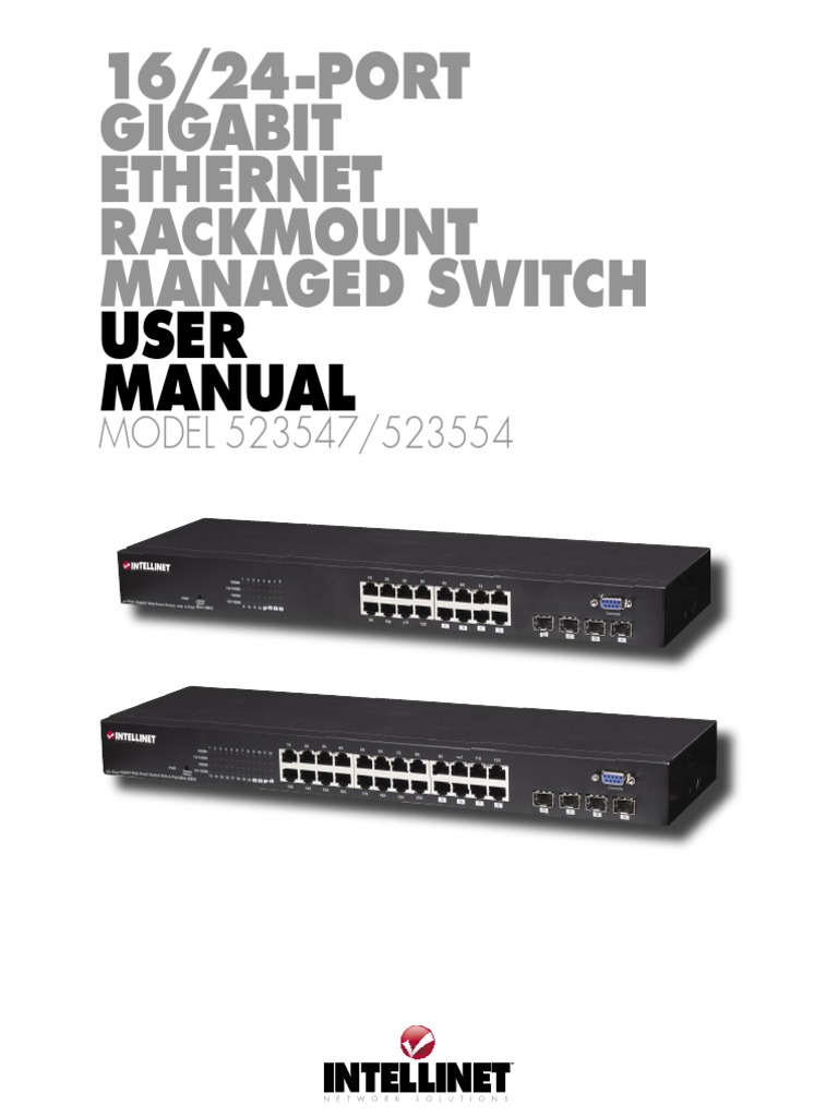 Manual Intellinet | PDF | Network Switch | Electromagnetic Interference