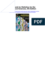 Instant Download Test Bank For Statistics For The Behavioral Sciences 5th Edition PDF Scribd