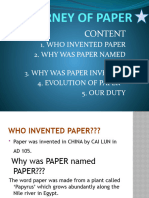 Story of Paper SST
