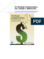 Instant download Test Bank for Strategic Compensation 10th Edition Joseph j Martocchio pdf scribd
