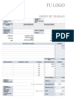 IC Automotive Work Order Template 27207 ES