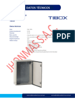 Tablero Metalico Adosable Ip65 Tibox Ficha Tecnica