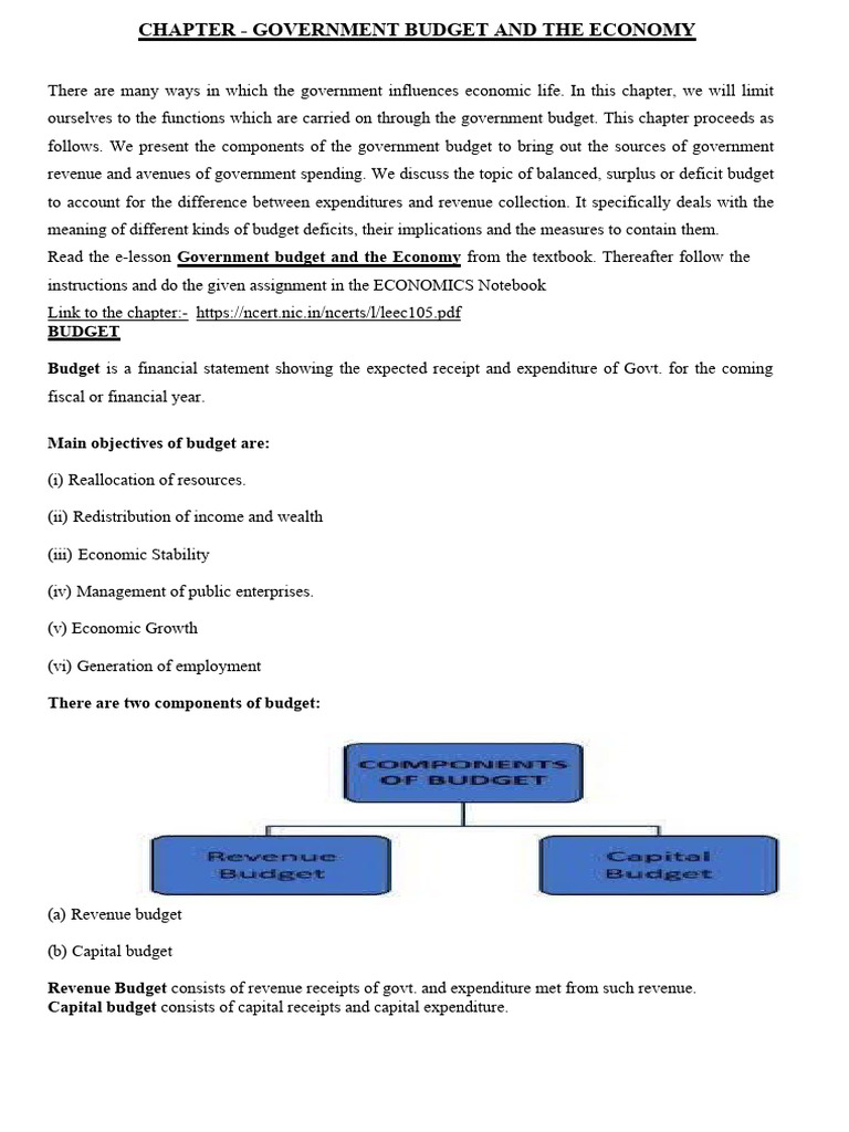 Government Budget and Economic Impact | PDF | Government Budget Balance ...