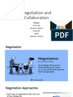 Negotiation and Collaboration