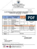 Catch Up CLASS PROGRAM 2023 2024 1