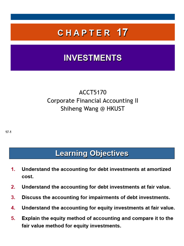 Week 5 - ch17 | PDF | Stocks | Investing