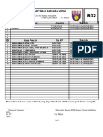 Borang R02 Pendaftaran Pasukan MSSM
