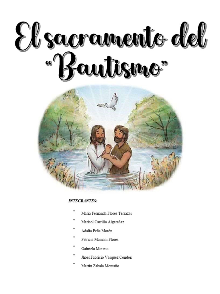 Sacramento Del Bautismo - Informe | PDF | Bautismo | Sacramentos
