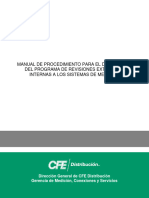 Manual de Procedimiento para Desarrollo Del Programa de Revisiones Externas e Internas A Los Sistemas de Medición