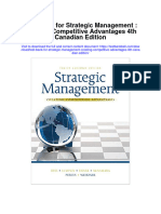 Instant Download Test Bank For Strategic Management Creating Competitive Advantages 4th Canadian Edition PDF Scribd