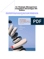 Instant Download Test Bank For Strategic Management Creating Competitive Advantages 8th Edition PDF Scribd