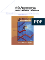 Instant download Test Bank for Macroeconomics Principles and Applications 6th Edition Robert e Hall Marc Lieberman pdf ebook