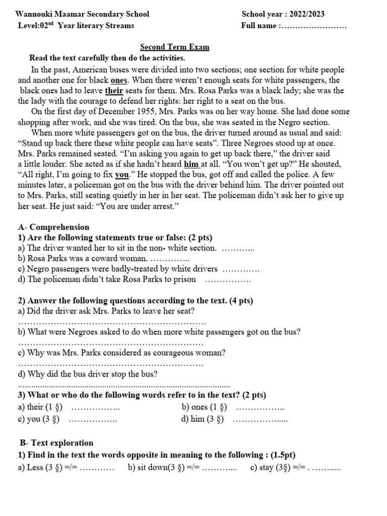 Rosa Parks | PDF | Rosa Parks | Bus