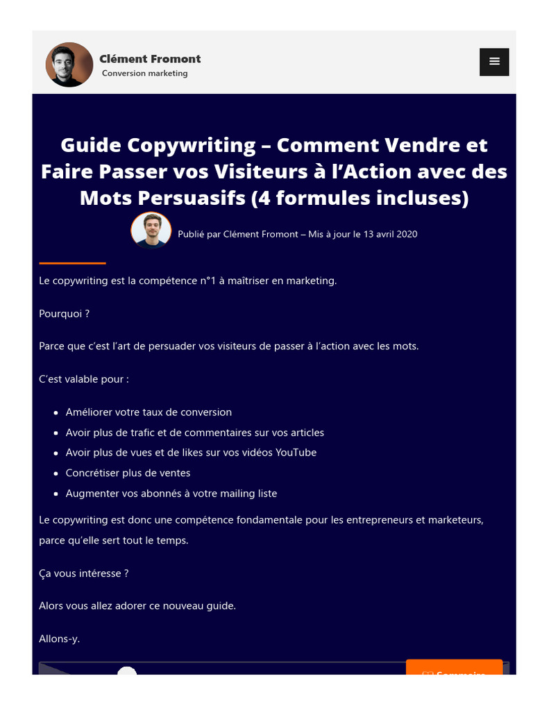 Guide Pratique du Copywriting Efficace | PDF | Commercialisation ...