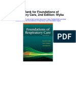 Full download Test Bank for Foundations of Respiratory Care 2nd Edition Wyka pdf free