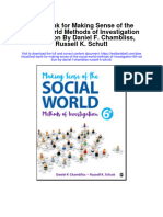 Instant Download Test Bank For Making Sense of The Social World Methods of Investigation 6th Edition by Daniel F Chambliss Russell K Schutt PDF Ebook