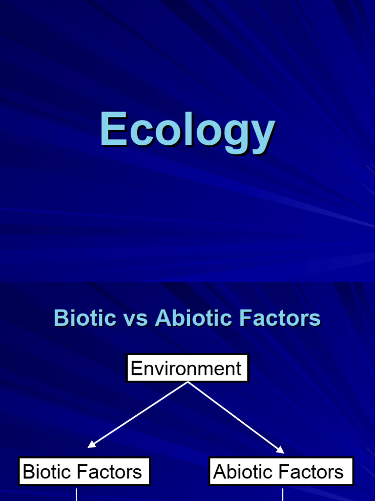 Biotic and Abiotic Factors Explained | PDF | Ecosystem | Natural ...