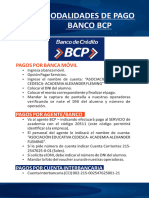 Modalidades de Pago Banco BCP: Pagos Por Banca Móvil