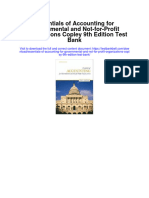 Instant Download Essentials of Accounting For Governmental and Not For Profit Organizations Copley 9th Edition Test Bank PDF Scribd