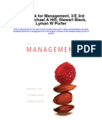 Instant Download Test Bank For Management 3 e 3rd Edition Michael A Hitt Stewart Black Lyman W Porter PDF Ebook