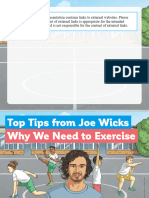T Pe 247 Joe Wicks Top Tips Why We Need To Exercise Powerpoint Ver 15