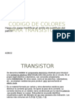 Codigo de Colores para Transistores